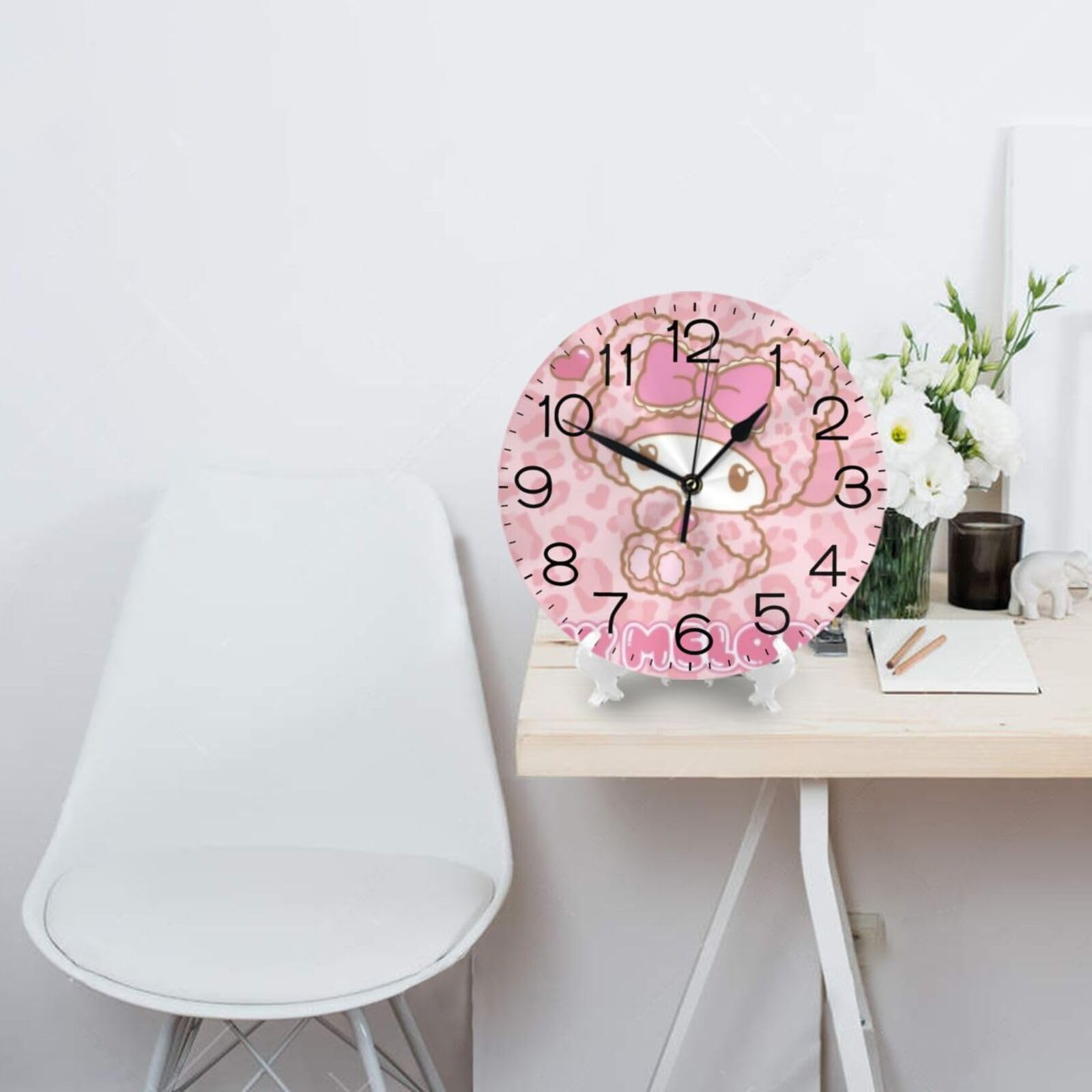 Amazon.co.jp: マイメロディ ヒョウ柄 掛け時計 おしゃれ 北欧 壁掛け